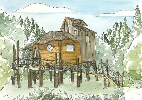 une cabane de prestige dans les vosges